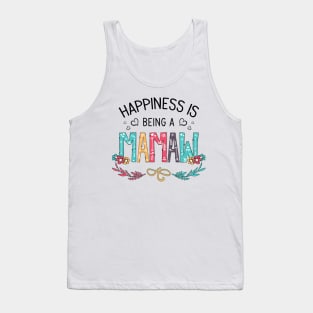 Happiness Is Being A Mamaw Wildflowers Valentines Mothers Day Tank Top
